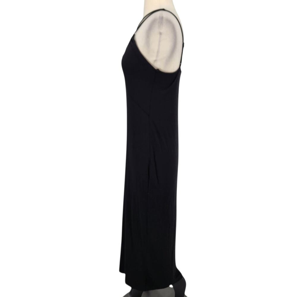 & Other Stories Asymmetrical Neckline Midi Tank Column Dress Sleek Minimalist - Picture 5 of 7